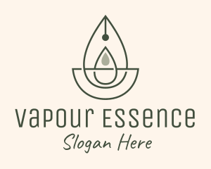 Wellness Oil Drop Essence logo design