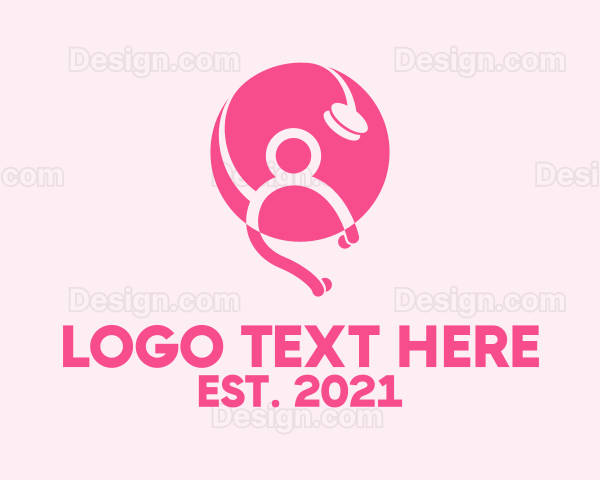 Pink Medical Stethoscope Logo