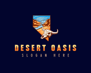 Nevada Desert Landscape logo design