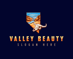 Nevada Desert Landscape logo design