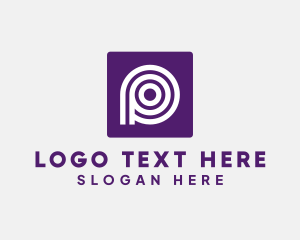 Purple Round Letter P logo