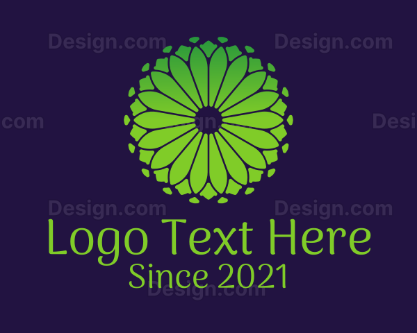 Green Nature Floral Logo