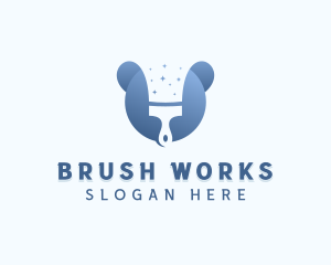 Paint Brush Handyman  logo design