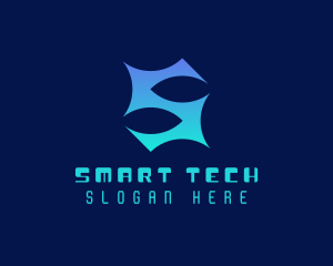 Cyber Tech Letter S logo design