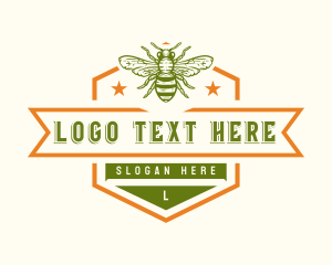 Apiary Bee Hive Logo