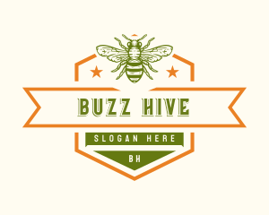 Apiary Bee Hive logo design