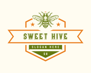 Apiary Bee Hive logo design