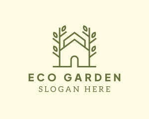 House Tree Plant logo design