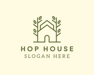 House Tree Plant logo design