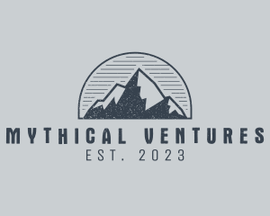 Rustic Mountain Summit logo design