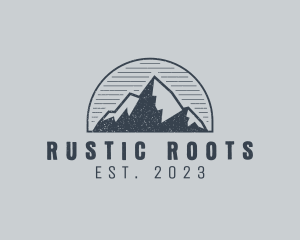 Rustic Mountain Summit logo design