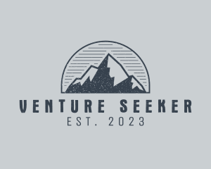 Rustic Mountain Summit logo design