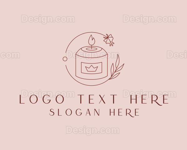 Floral Candle Decor Logo