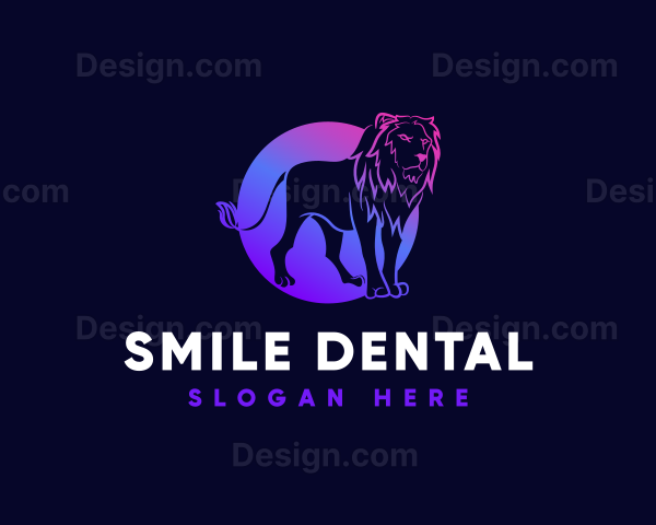 Gradient Fierce Lion Logo