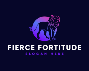 Gradient Fierce Lion logo
