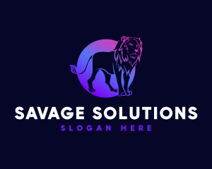 Gradient Fierce Lion logo