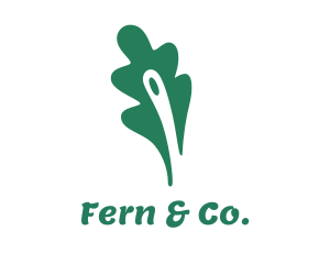 Green Fern Leaf logo