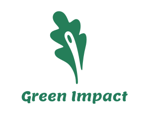 Green Fern Leaf logo