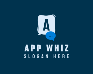 Online Chat Box App logo design