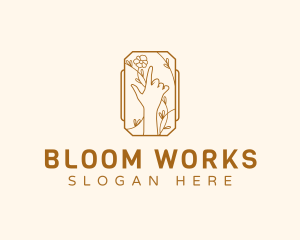 Elegant Floral Boutique logo design