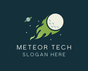 Golf Ball Meteor logo design