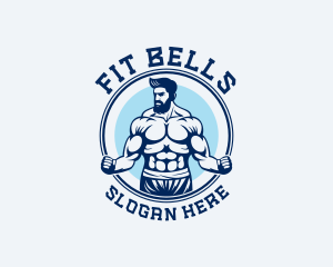 Muscular Fitness Workout logo design