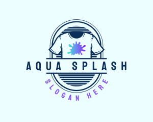 Splash Paint Shirt Apparel logo design