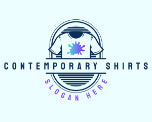 Splash Paint Shirt Apparel logo design