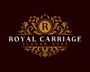 Royal Floral Leaf logo design