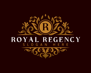 Royal Floral Leaf logo design