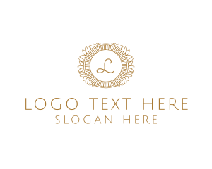 Organic Flower Wreath logo