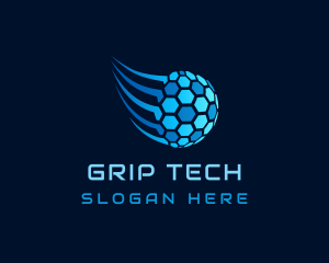 Hexagon Sphere Tech logo design