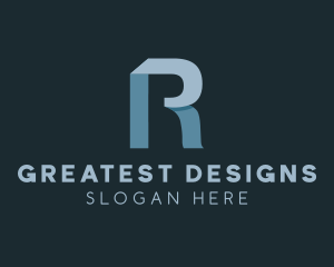 Simple Business Firm Letter R logo design