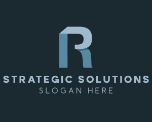 Simple Business Firm Letter R logo design