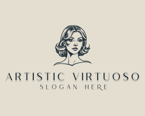 Feminine Woman Beauty logo design