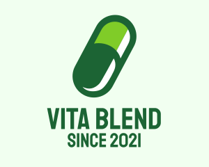 Organic Medical Pill  logo design