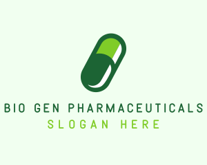 Organic Medical Pill  logo design