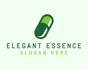 Organic Medical Pill  logo design