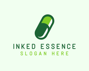 Organic Medical Pill  logo design