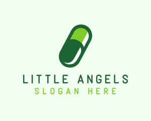 Organic Medical Pill  logo design