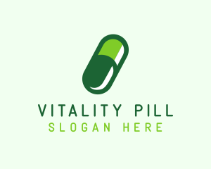 Organic Medical Pill Pharmacy logo design