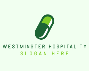 Organic Medical Pill  logo design