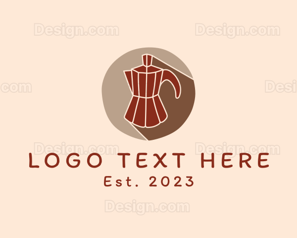 Retro Coffee Maker Logo