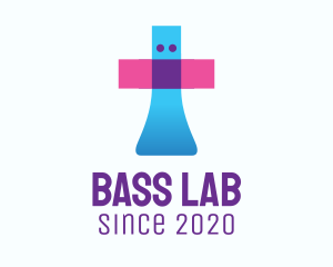 Medical Laboratory Flask logo design