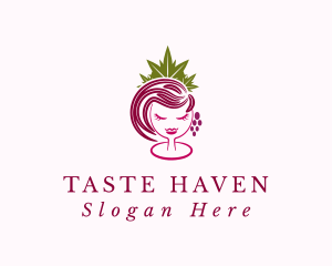 Winery Bar Queen logo design