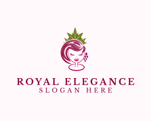 Winery Bar Queen logo design