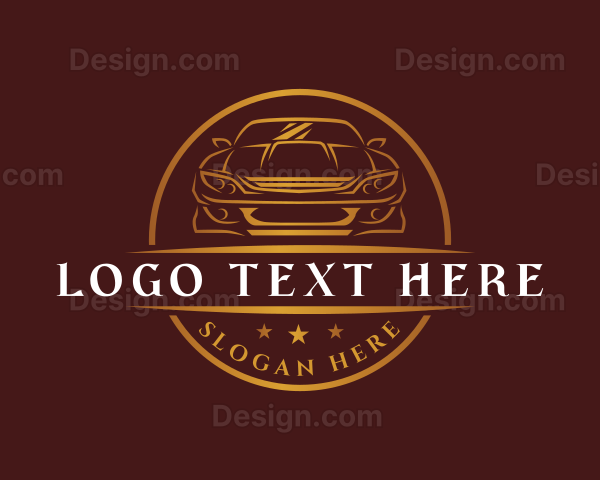 Driving Car Garage Logo
