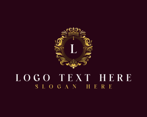 Elegant Flower Crest logo