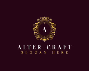 Elegant Flower Crest logo design