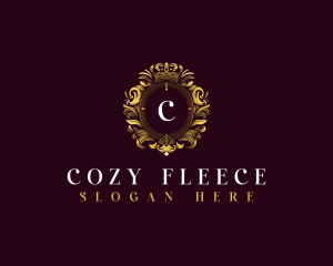 Elegant Flower Crest logo design